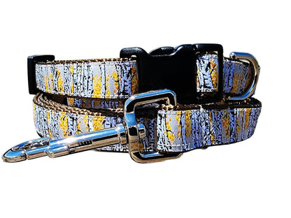 Rocky Mtn Hound Aspen Tree Dog Collars and Leashes - 3/4" wide - Happy Hounds Pet Supply