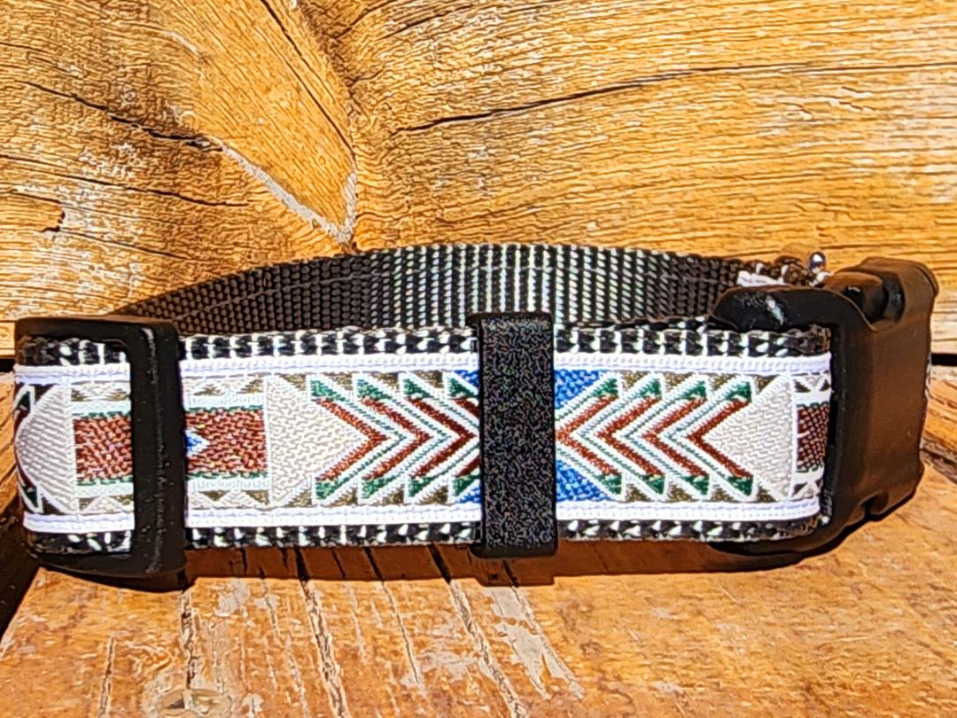 Rocky Mtn Hound Gray Southwest Dog Collars and Leashes - Happy Hounds Pet Supply