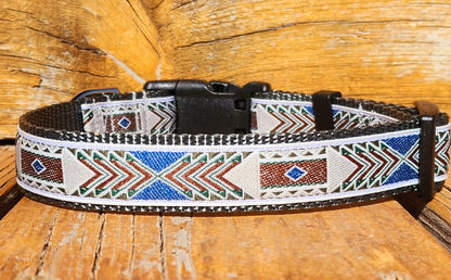 Rocky Mtn Hound Gray Southwest Dog Collars and Leashes - Happy Hounds Pet Supply