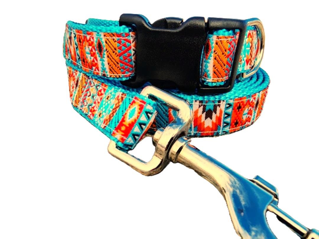 Rocky Mtn Hound Southwestern Dog Collars and Leashes - Happy Hounds Pet Supply