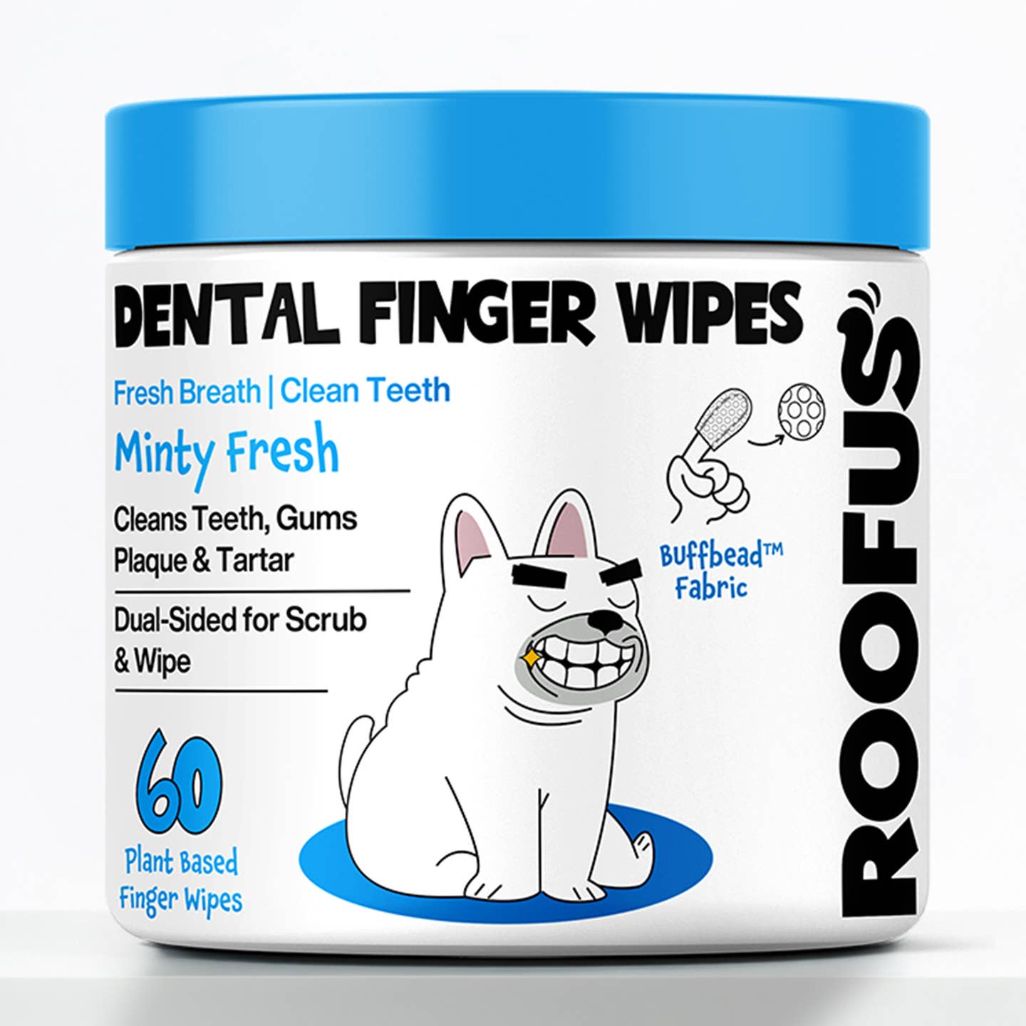 Roofus Dental Wipes (60 Count) - Happy Hounds Pet Supply