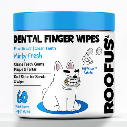 Roofus Dental Wipes (60 Count) - Happy Hounds Pet Supply