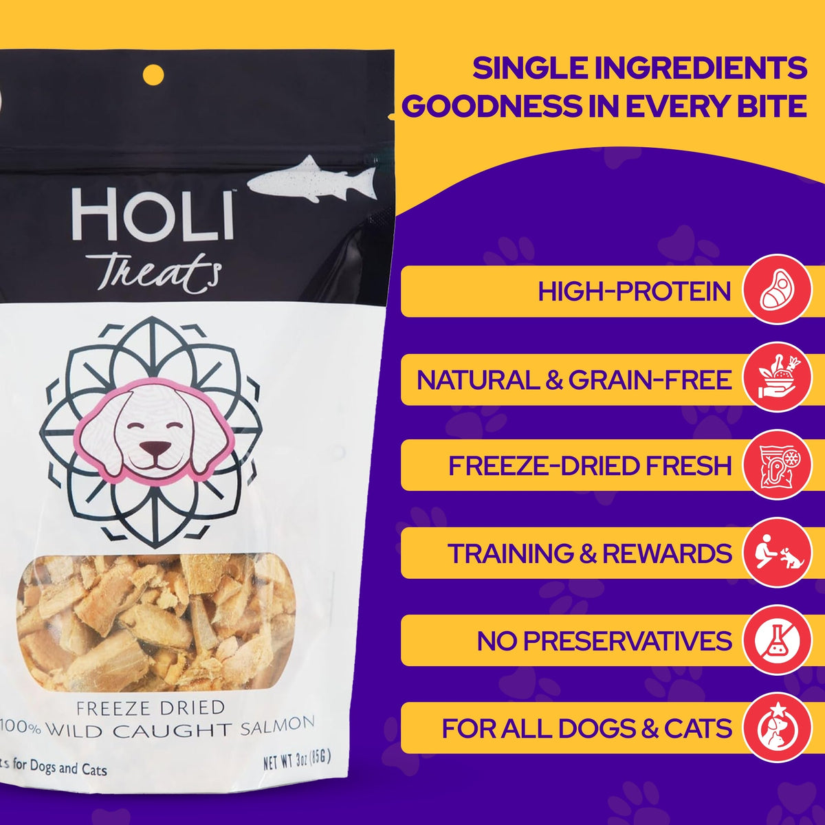 Salmon, Skin-On - Happy Hounds Pet Supply