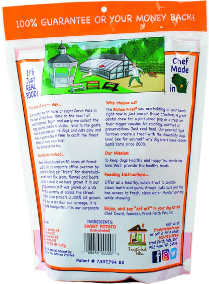 Sam's Yams Crinkle Cut Sweet Potato "Bichon Fries" 9oz Bag - Happy Hounds Pet Supply