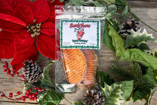 Sam's Yams Crinkle Cut Sweet Potato "Veggie Rawhide" Stocking Stuffers - Happy Hounds Pet Supply