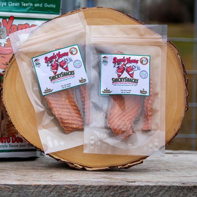 Sam's Yams Crinkle Cut Sweet Potato "Veggie Rawhide" Stocking Stuffers - Happy Hounds Pet Supply