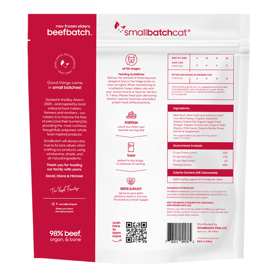 Small Batch Frozen Raw Cat Food - Happy Hounds Pet Supply
