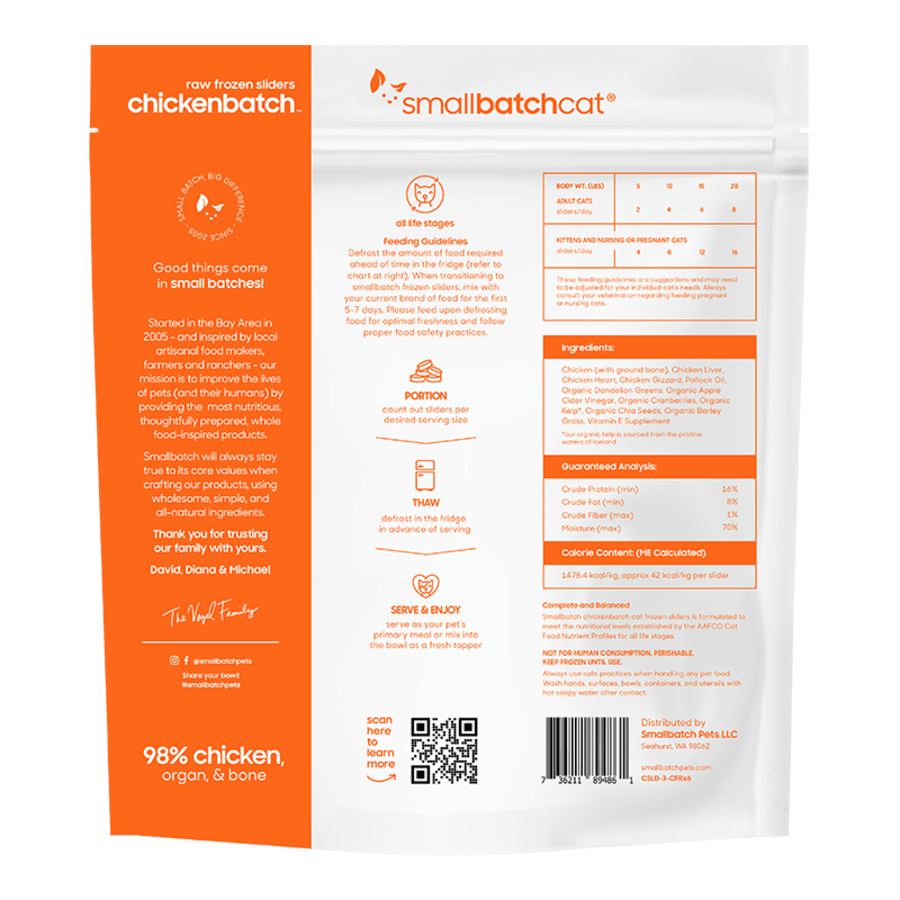 Small Batch Frozen Raw Cat Food - Happy Hounds Pet Supply