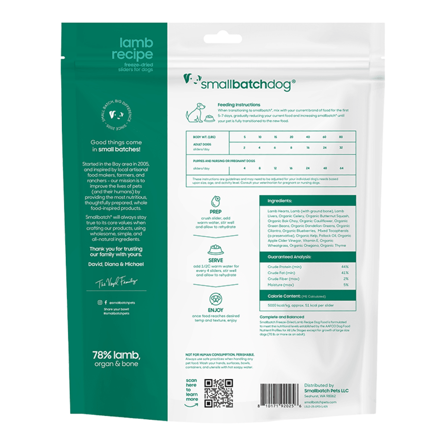 Smallbatch Freeze Dried Raw Dog Food - Happy Hounds Pet Supply