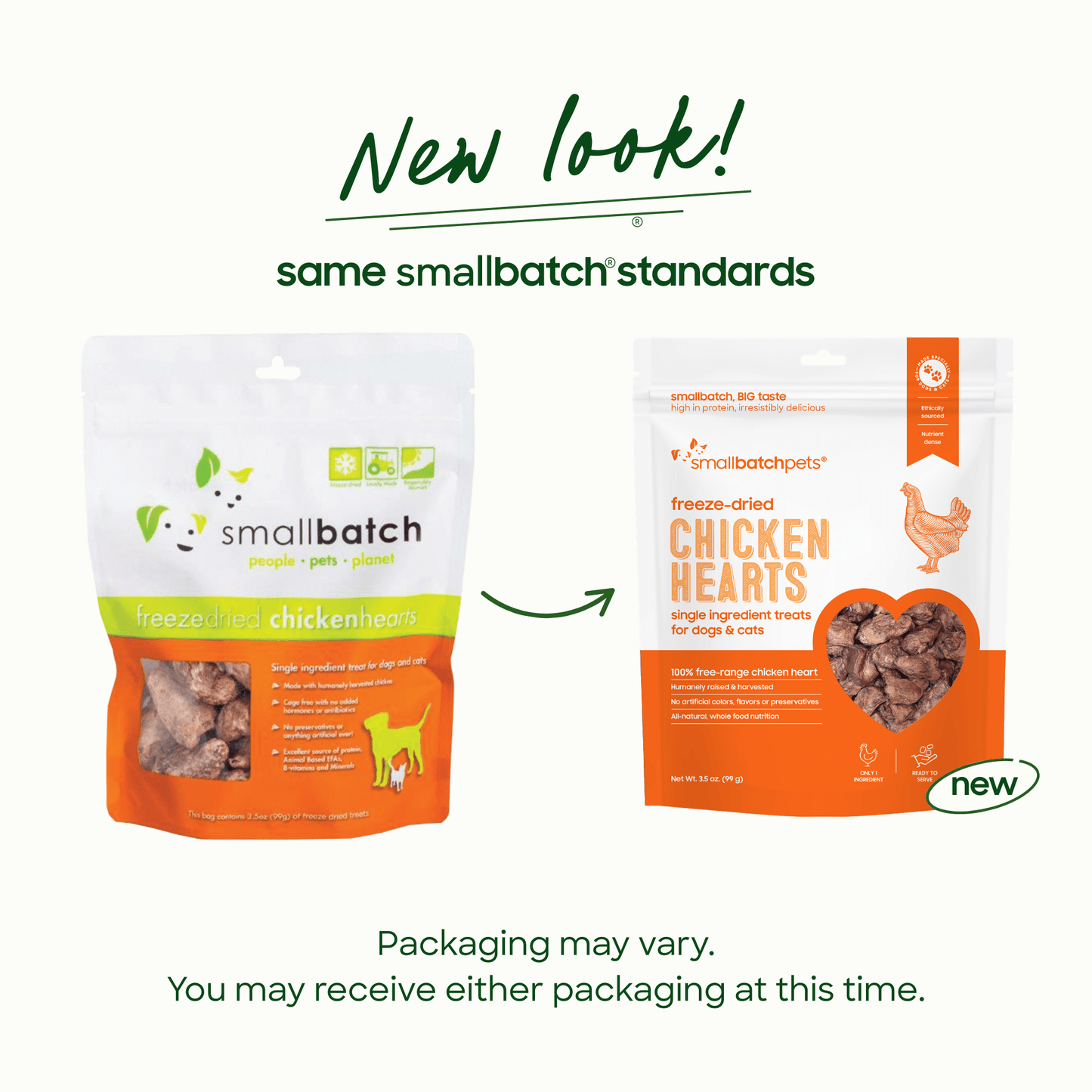 Smallbatch Freeze Dried Treats, Heart - Happy Hounds Pet Supply