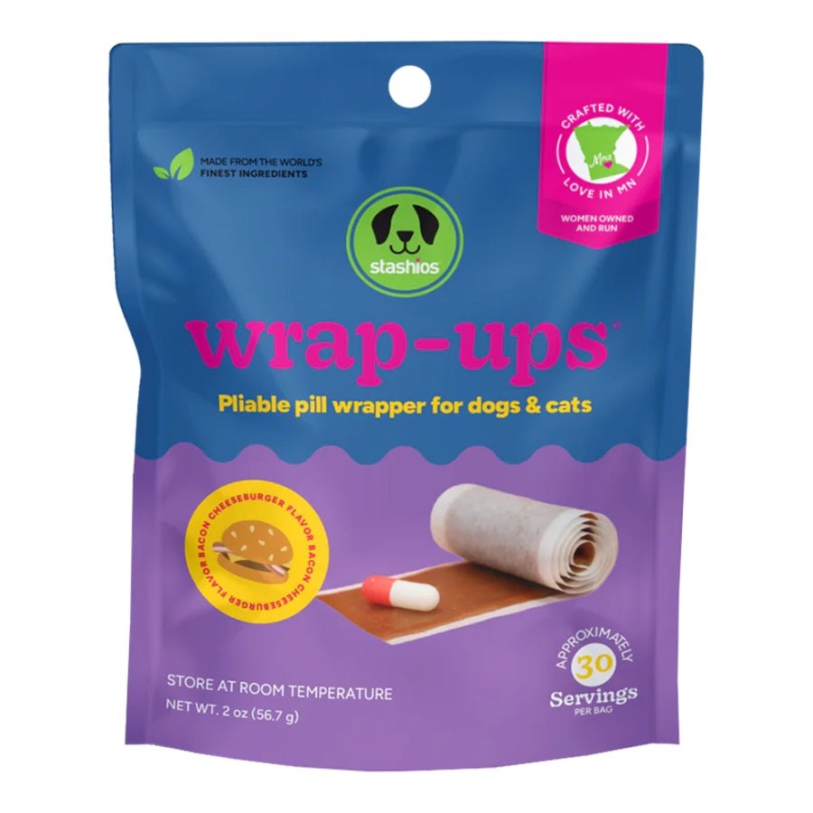 Stashios Wrap - Ups for Pills & Medicine - Happy Hounds Pet Supply