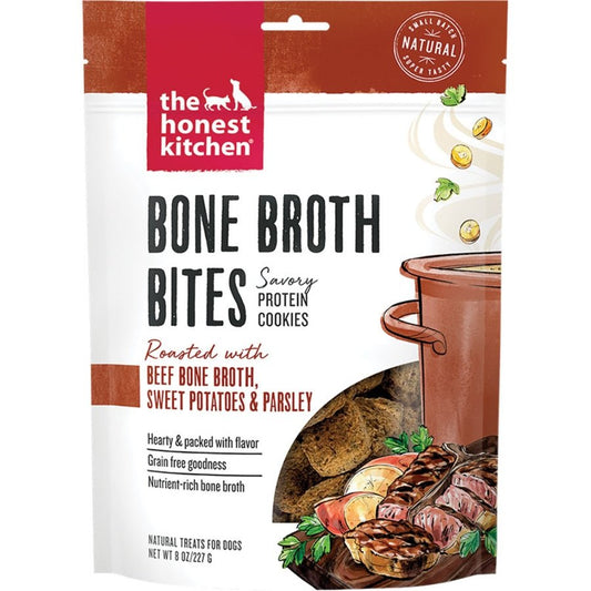 The Honest Kitchen Bone Broth Beef Bites 8oz - Happy Hounds Pet Supply
