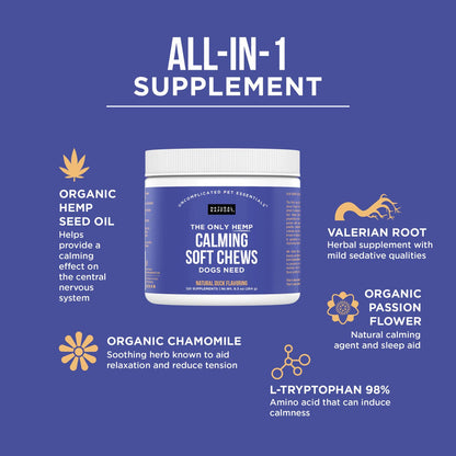 The Only Hemp Calming Soft Chews Dogs Need - Happy Hounds Pet Supply