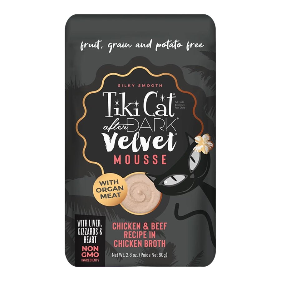 Tiki Cat After Dark Velvet Mousse Cat Food Pouches - Happy Hounds Pet Supply