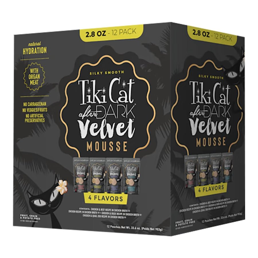 Tiki Cat After Dark Velvet Mousse Cat Food Pouches - Happy Hounds Pet Supply