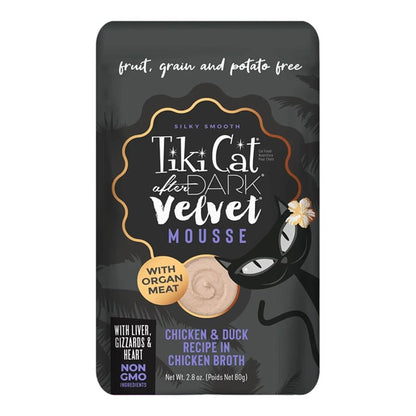 Tiki Cat After Dark Velvet Mousse Cat Food Pouches - Happy Hounds Pet Supply