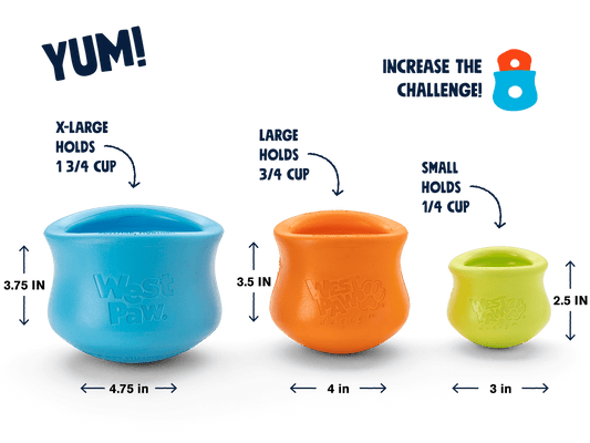 Toppl® Puzzle Treat - Dispensing Slow Feeder Dog Toy - Happy Hounds Pet Supply