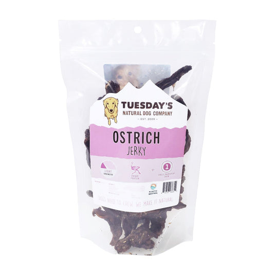 Tuesday’s Ostrich Jerky - Happy Hounds Pet Supply