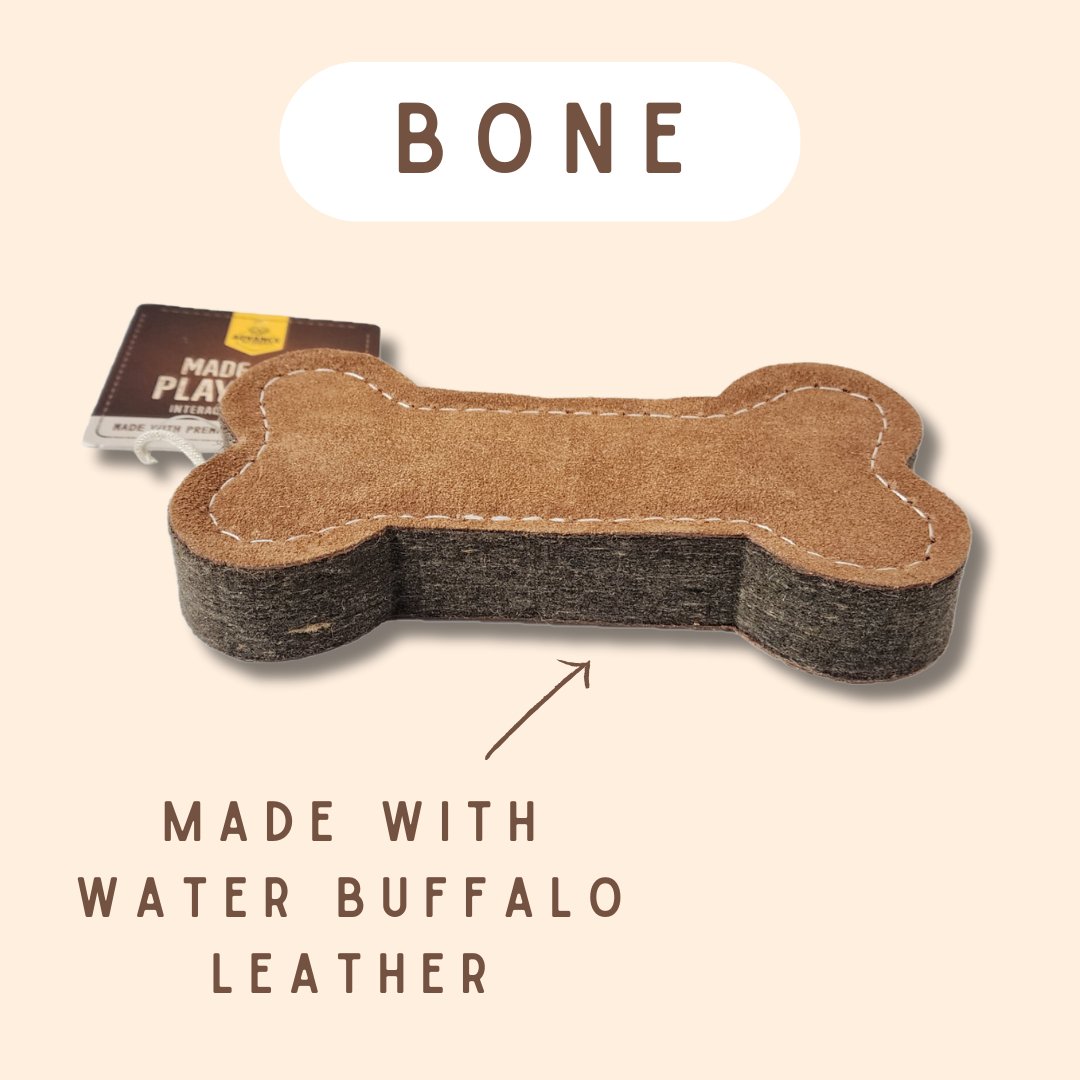 TUFF TOYS - Leather Dog Toys - Happy Hounds Pet Supply