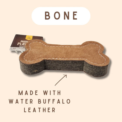 TUFF TOYS - Leather Dog Toys - Happy Hounds Pet Supply