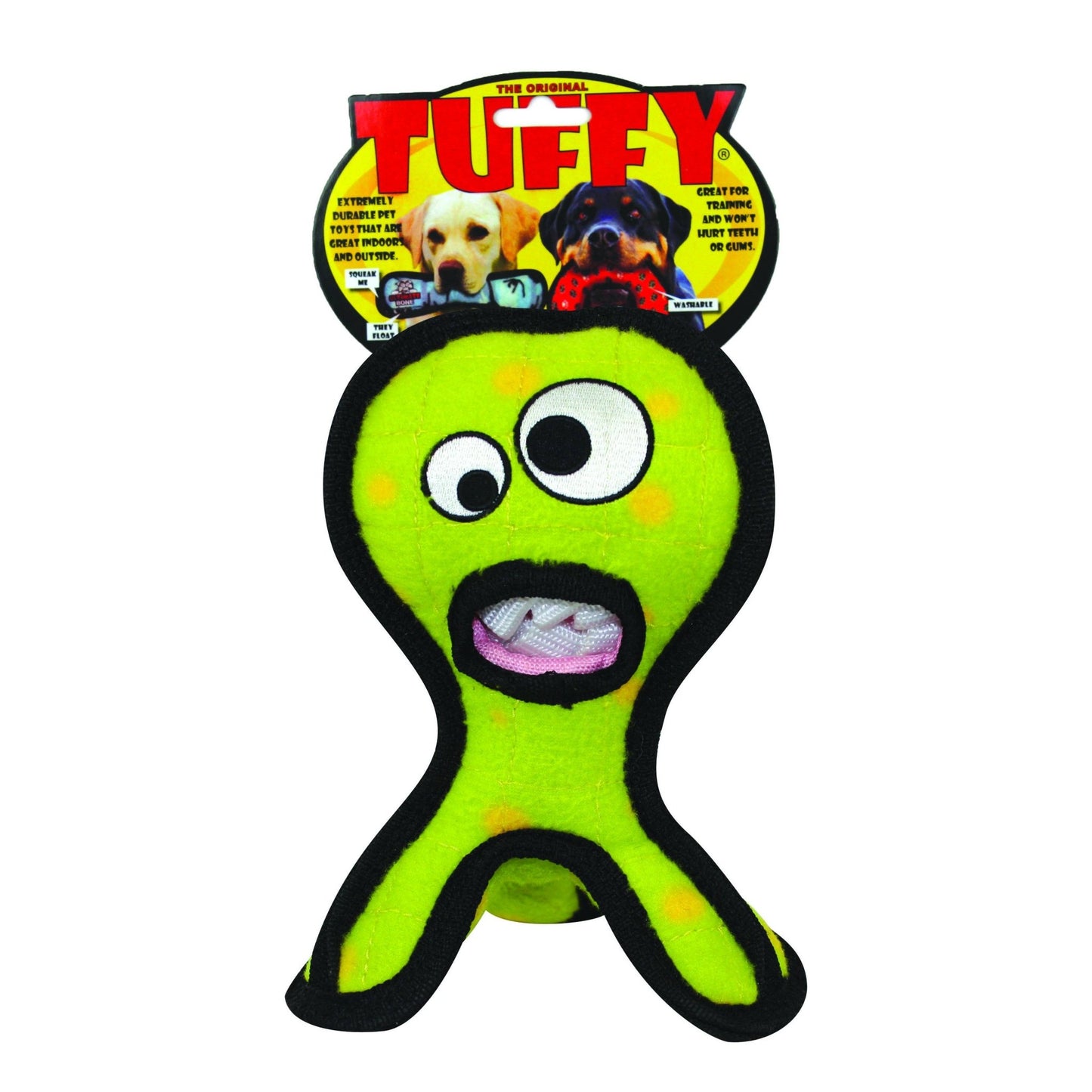 Tuffy Alien G3 - Green, Tough, Durable Dog Toy - Happy Hounds Pet Supply