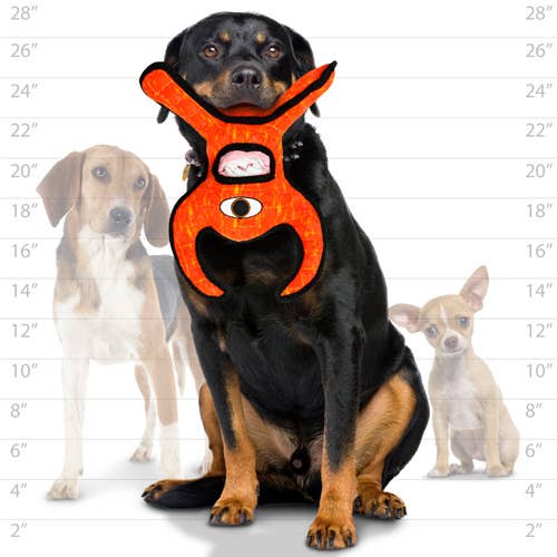 Tuffy Alien - Red, Durable, Tough, Squeaky Dog Toy - Happy Hounds Pet Supply