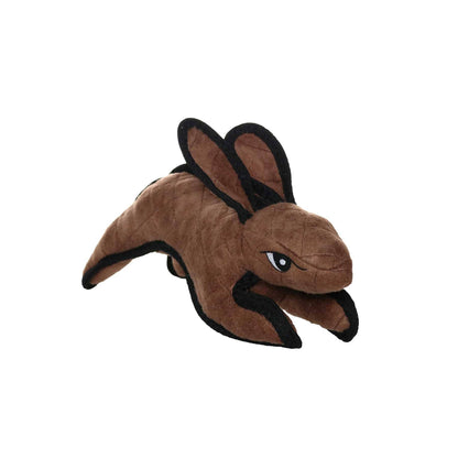 Tuffy Barnyard Rabbit - Brown, Durable, Squeaky Dog Toy - Happy Hounds Pet Supply