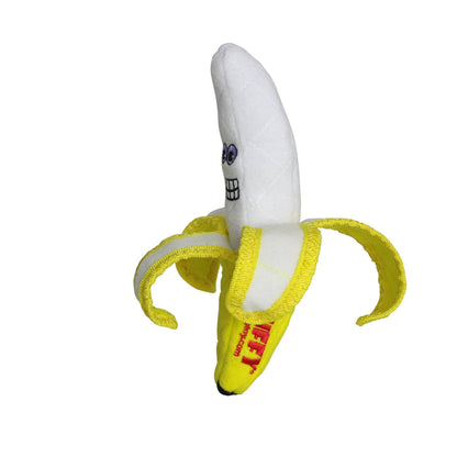 Tuffy Funny Food Banana, Durable, Squeaky Dog Toy 2 - in - 1 - Happy Hounds Pet Supply