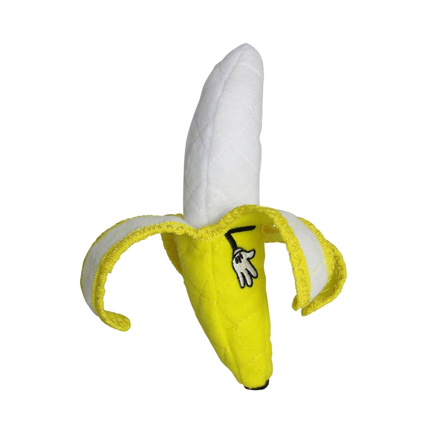 Tuffy Funny Food Banana, Durable, Squeaky Dog Toy 2 - in - 1 - Happy Hounds Pet Supply