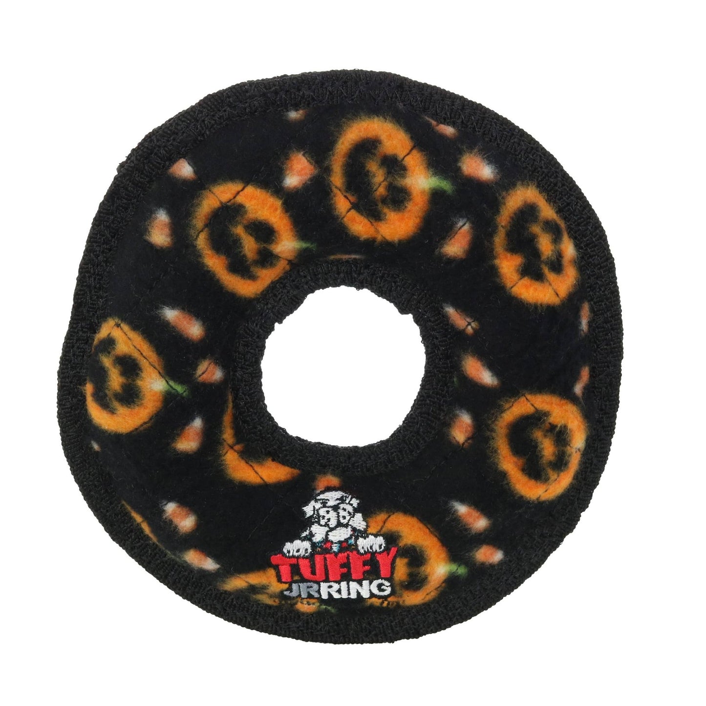 Tuffy Holiday Jr Ring Pumpkin, Durable Squeaky Dog Toy - Happy Hounds Pet Supply