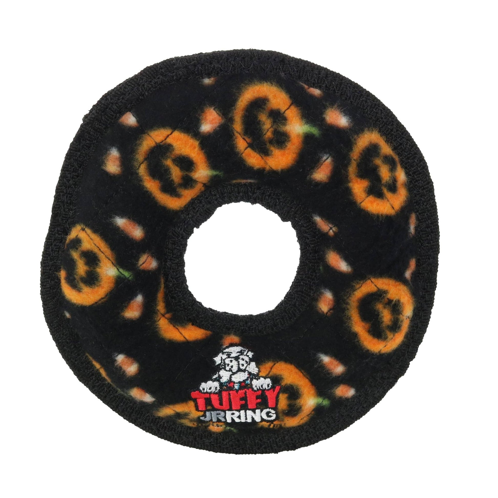 Tuffy Holiday Jr Ring Pumpkin, Durable Squeaky Dog Toy - Happy Hounds Pet Supply