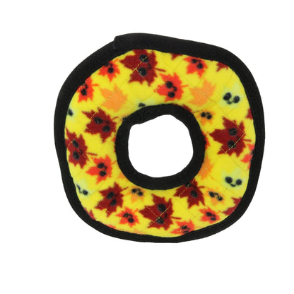 Tuffy Holiday Medium Ring Leaves, Durable Squeaky Dog Toy - Happy Hounds Pet Supply