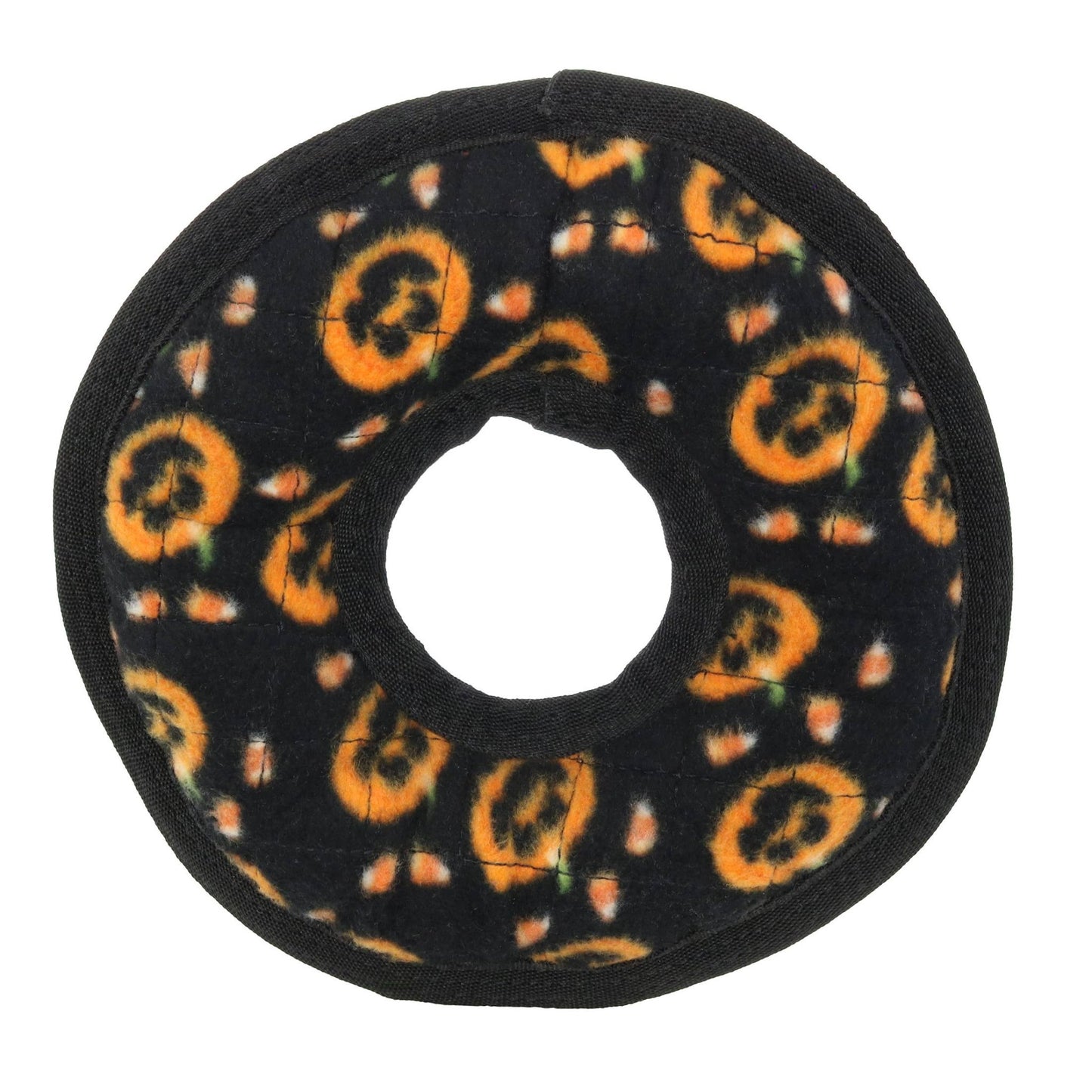 Tuffy Holiday Medium Ring Pumpkin, Durable Squeaky Dog Toy - Happy Hounds Pet Supply