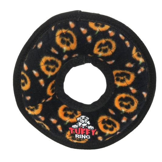 Tuffy Holiday Medium Ring Pumpkin, Durable Squeaky Dog Toy - Happy Hounds Pet Supply