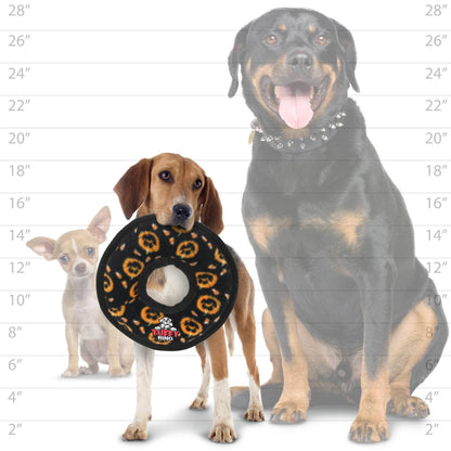 Tuffy Holiday Medium Ring Pumpkin, Durable Squeaky Dog Toy - Happy Hounds Pet Supply
