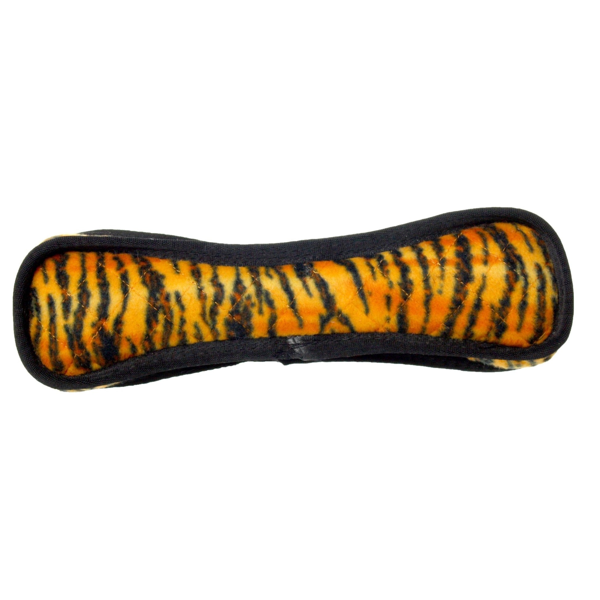 Tuffy Mega Bone Tiger, Durable, Tough, Squeaky Dog Toy - Happy Hounds Pet Supply