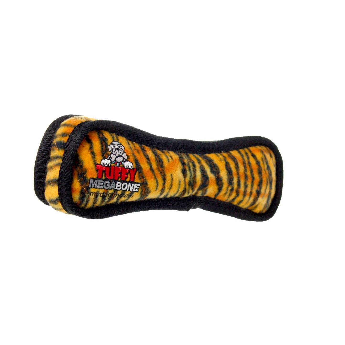 Tuffy Mega Bone Tiger, Durable, Tough, Squeaky Dog Toy - Happy Hounds Pet Supply