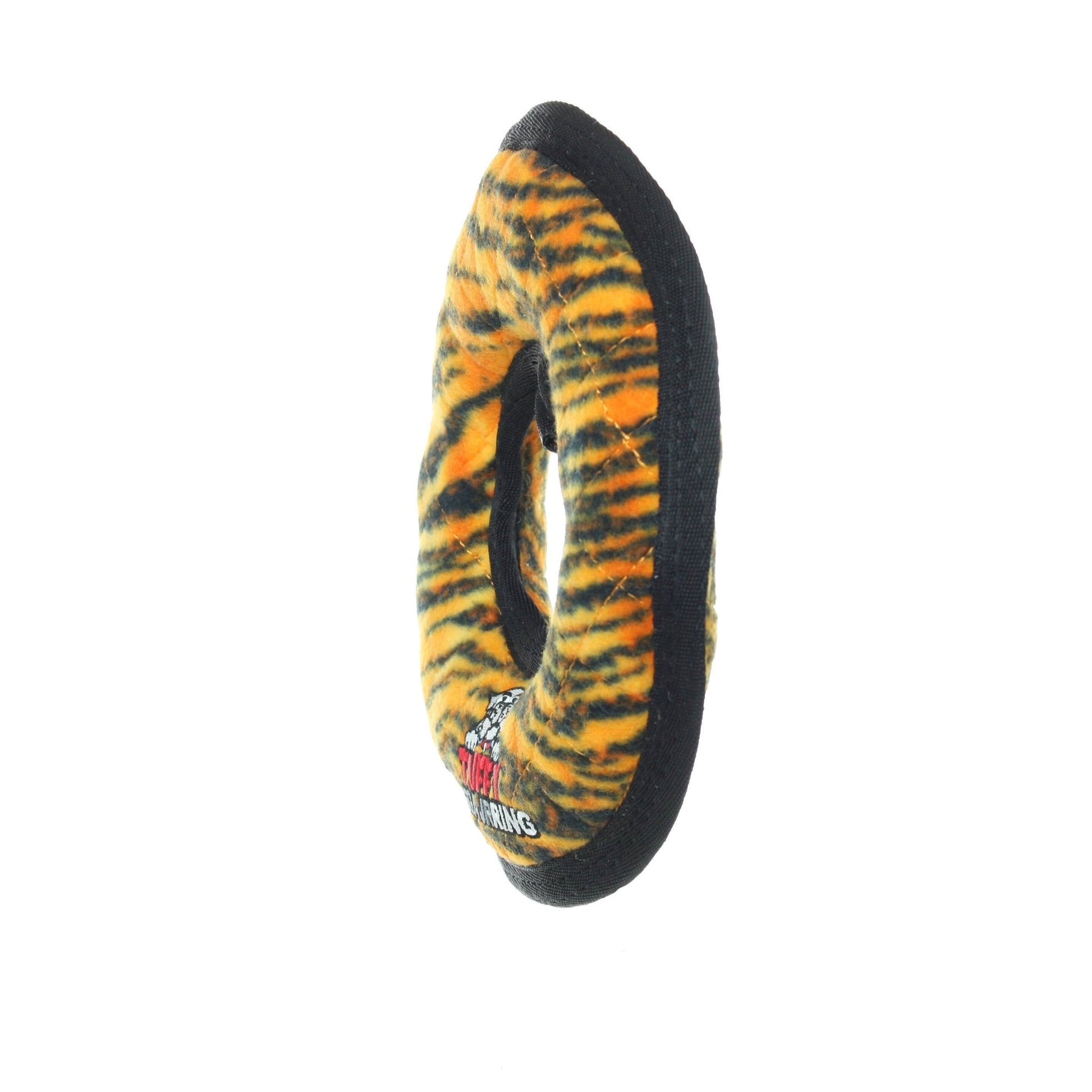 Tuffy Mega Jr Ring Tiger, Durable, Tough, Squeaky Dog Toy - Happy Hounds Pet Supply