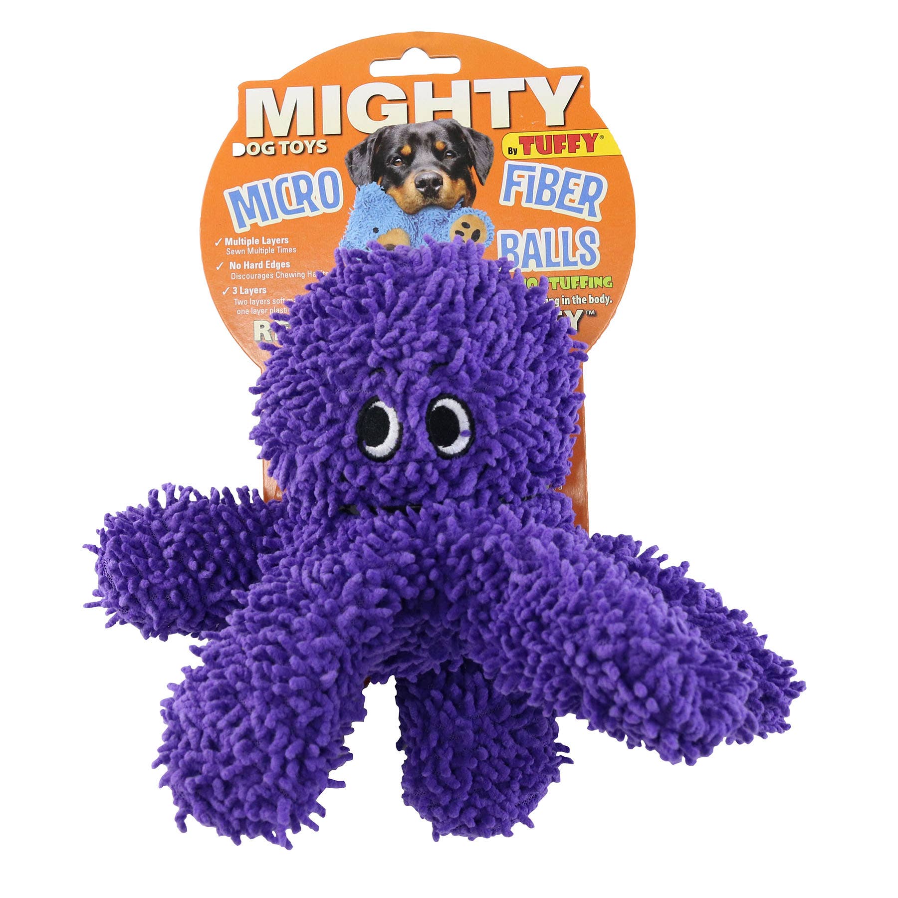 Tuffy Mighty Microfiber Octopus Dog Toy - Happy Hounds Pet Supply