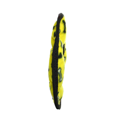 Tuffy No Stuff Ultimate Ring - Yellow, Squeaky Dog Toy - Happy Hounds Pet Supply