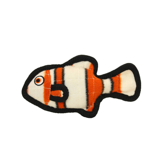 Tuffy Ocean Jr Fish - Orange, Durable, Squeaky Dog Toy - Happy Hounds Pet Supply
