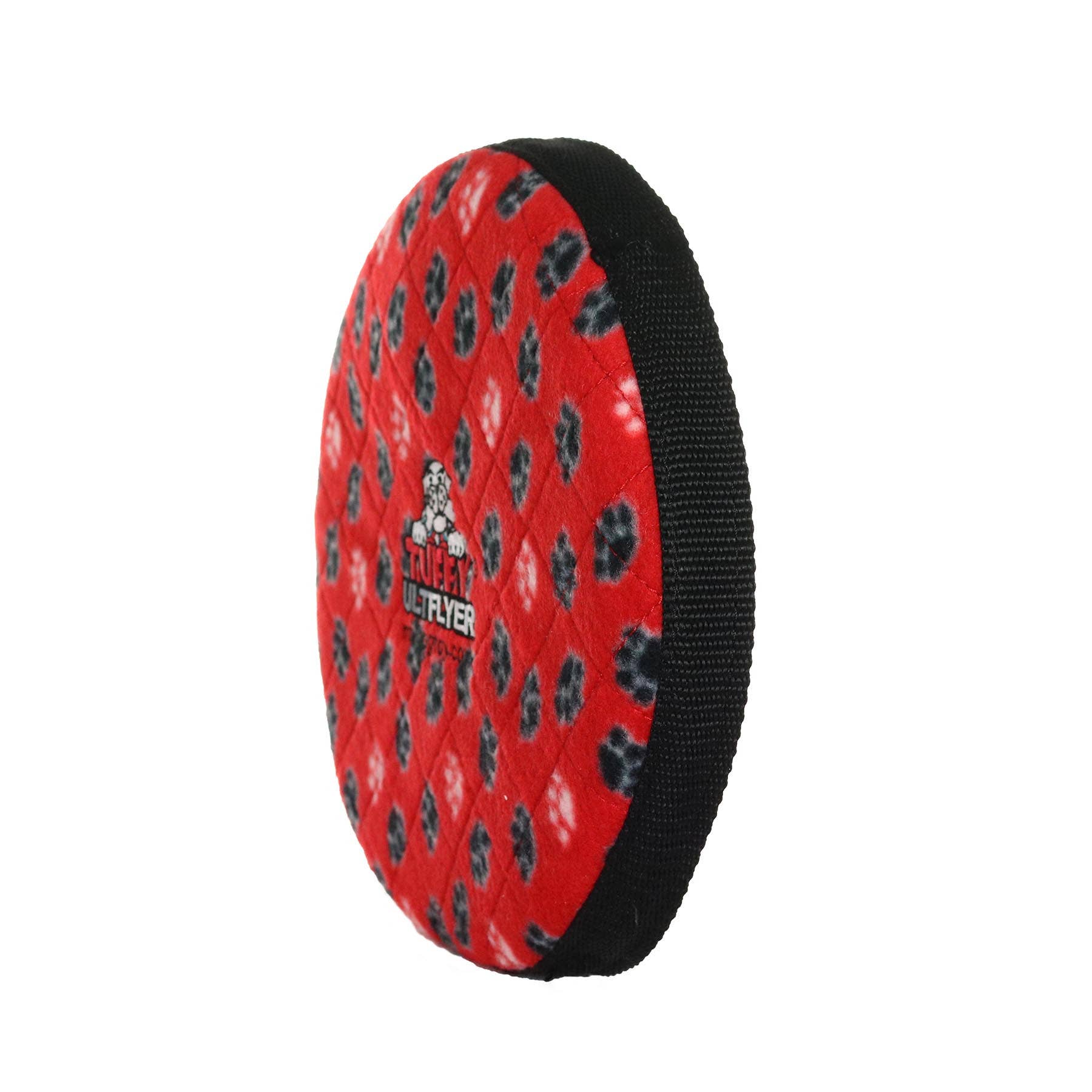 Tuffy Ultimate Flyer - Red Paw, Durable, Squeaky Dog Toy - Happy Hounds Pet Supply