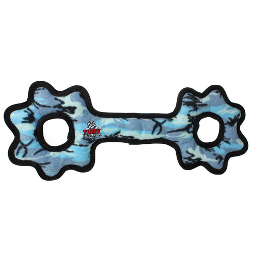 Tuffy Ultimate Tug - O - Gear - Camo Blue, Squeaky Dog Toy - Happy Hounds Pet Supply