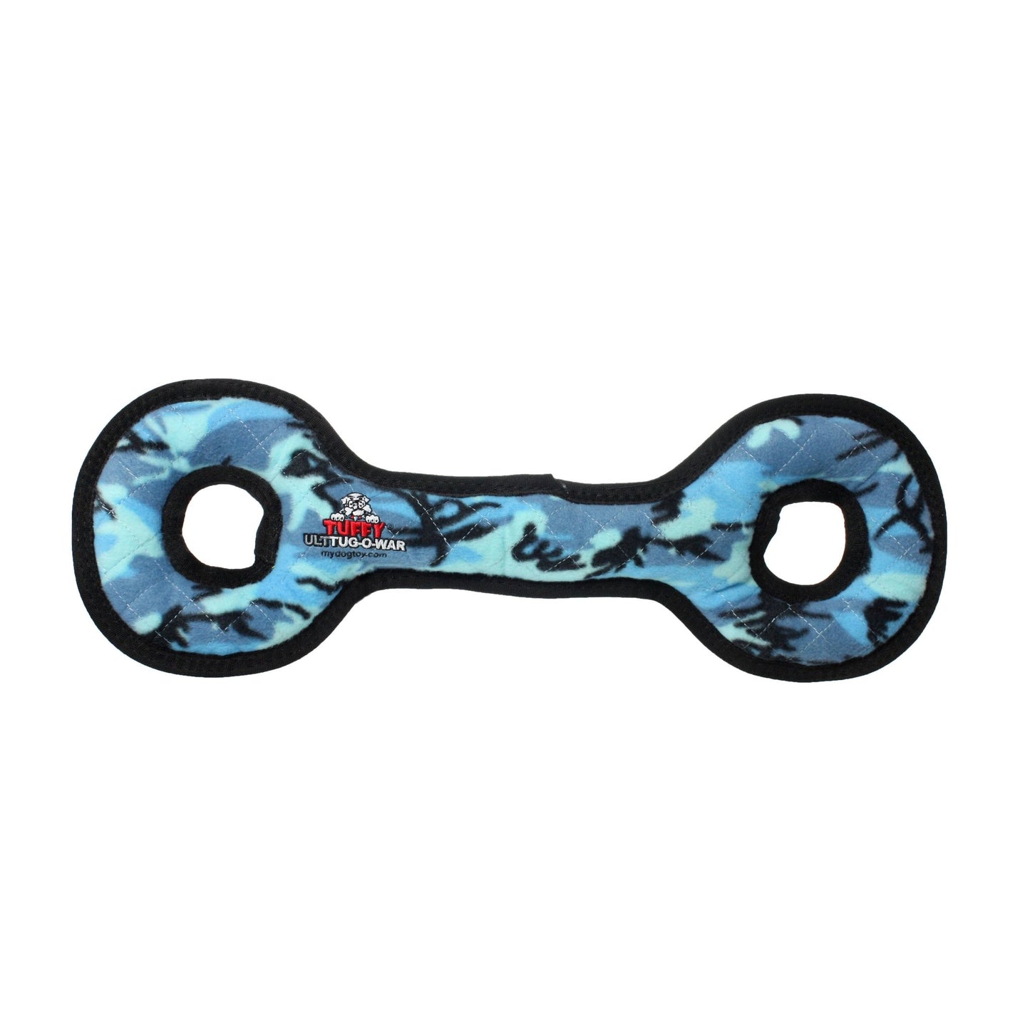 Tuffy Ultimate Tug - O - War - Camo Blue, Squeaky Dog Toy - Happy Hounds Pet Supply