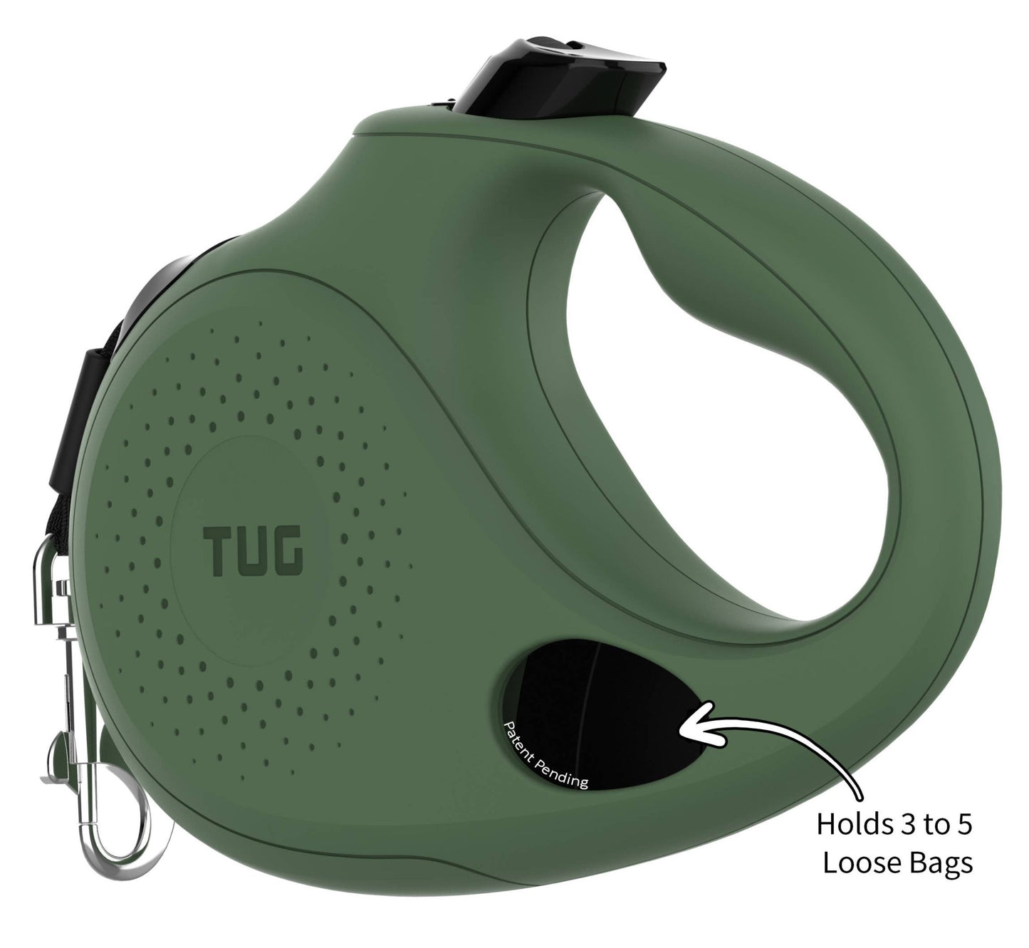 TUG Retractable Dog Leash with Integrated Dispenser - Happy Hounds Pet Supply
