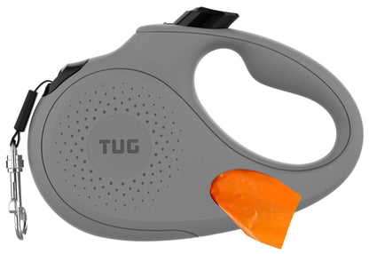 TUG Retractable Dog Leash with Integrated Dispenser - Happy Hounds Pet Supply