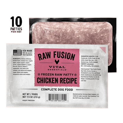 Vital Essentials Fusion Raw Frozen Dog Food - Happy Hounds Pet Supply