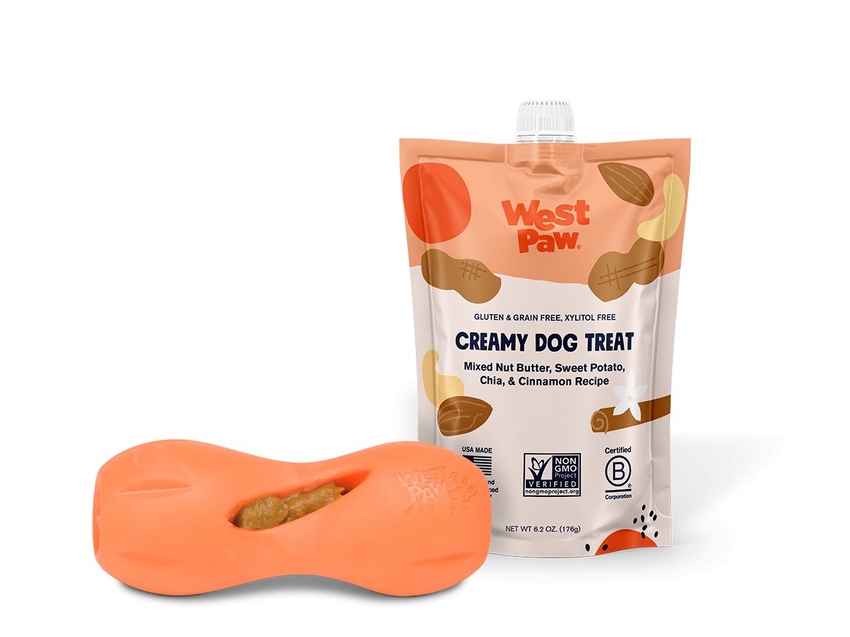 West Paw - Nut Butter, Sweet Potato & Chia Seed Creamy Treat - Happy Hounds Pet Supply