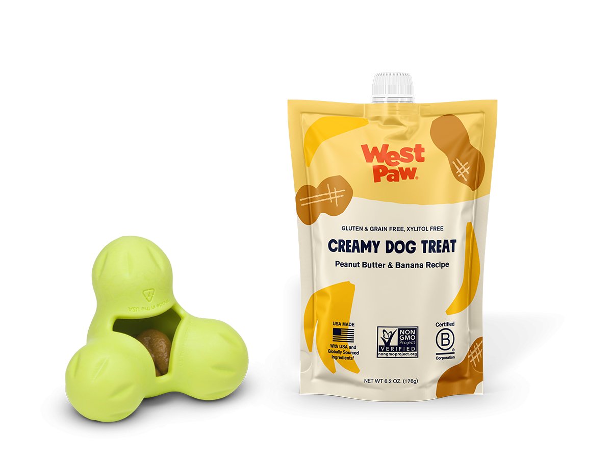 West Paw - Peanut Butter & Banana Creamy Dog Treats - Happy Hounds Pet Supply