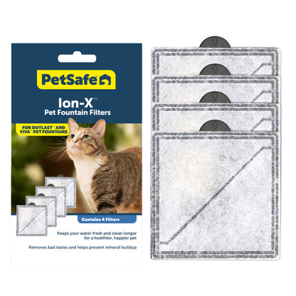 PetSafe Ion-X Pet Fountain Replacement Filters, 4 Pack